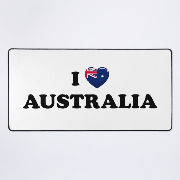 Item preview, I Love Australia / I Heart Australia (Black text with flag heart) designed and sold by STUDIO-72.