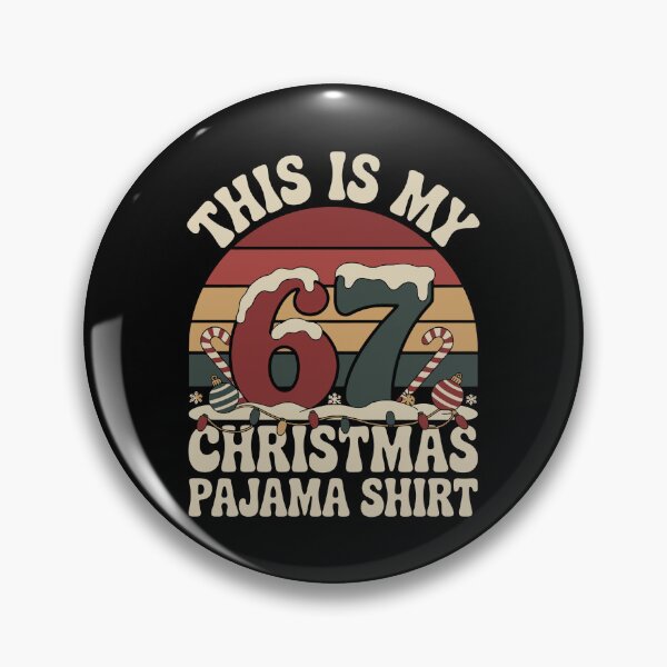 Item preview, This Is My 67 Christmas Pajama Shirt designed and sold by jkrphoto.
