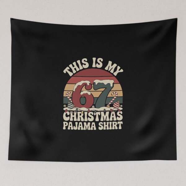 Item preview, This Is My 67 Christmas Pajama Shirt designed and sold by jkrphoto.