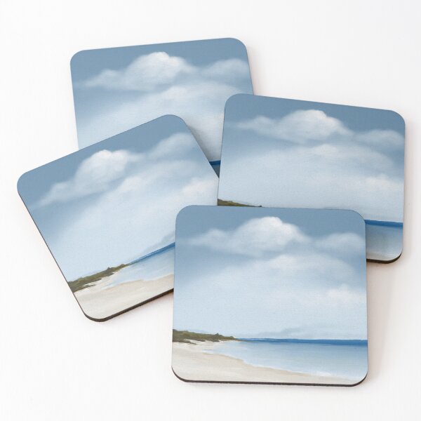 Item preview, Calm blue sea acrylic painting  designed and sold by moteemade.