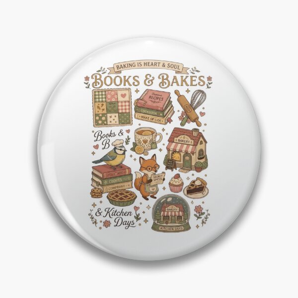 Item preview, Books & Bakes - Cozy Cottagecore Baking & Reading T-Shirt designed and sold by designwiss.