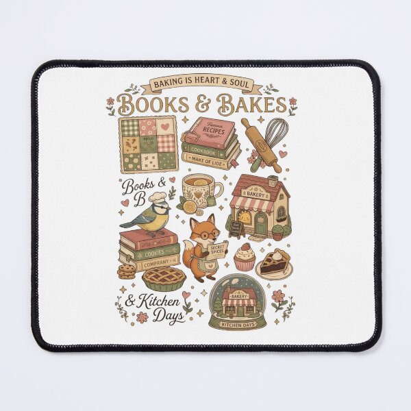 Item preview, Books & Bakes - Cozy Cottagecore Baking & Reading T-Shirt designed and sold by designwiss.