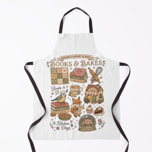 Item preview, Books & Bakes - Cozy Cottagecore Baking & Reading T-Shirt designed and sold by designwiss.