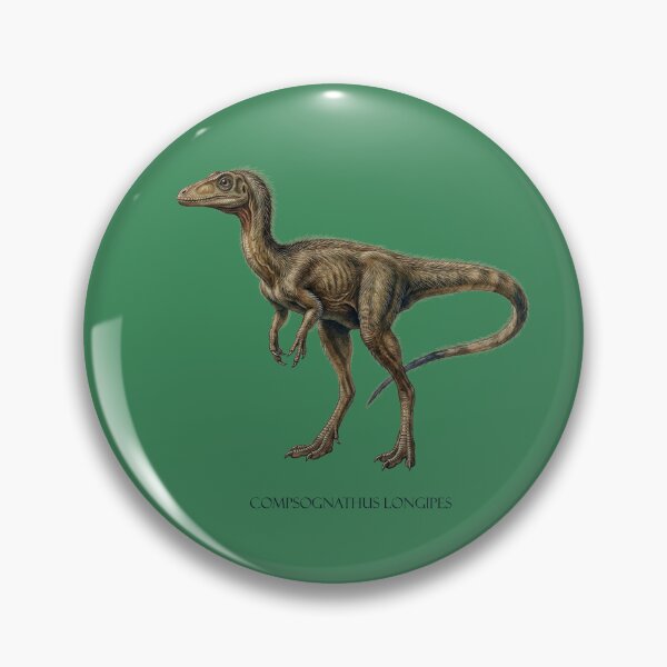 Item preview, Compsognathus Longipes: Jurassic Micro-Predator Fossil Print designed and sold by FreiherrPK.