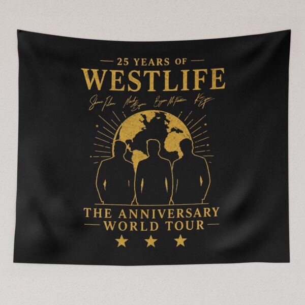 Item preview, 25th Anniversary Classic Boy Band Music, Westlife 2026 designed and sold by harnealaz.