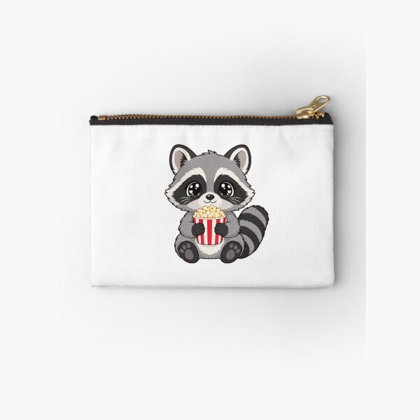 Item preview, Cute Kawaii Raccoon With Popcorn designed and sold by Eternalski.