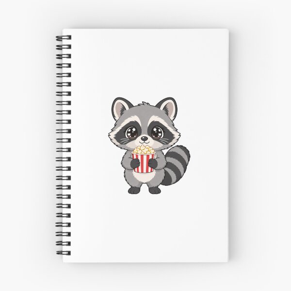 Item preview, Cute Kawaii Raccoon With Popcorn designed and sold by Eternalski.