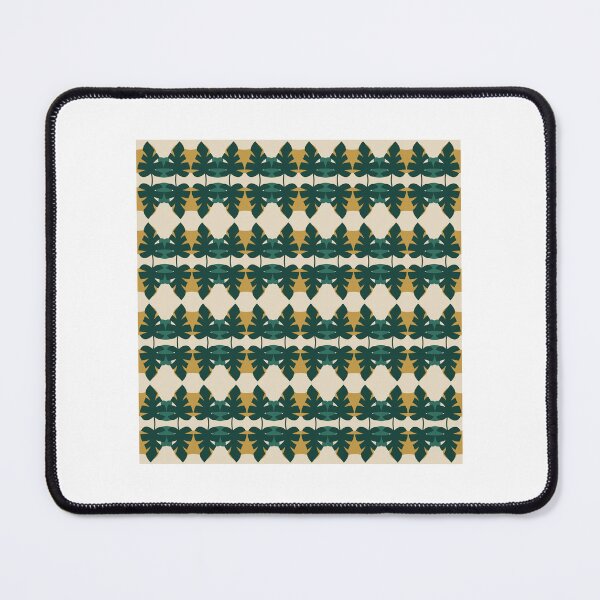 Item preview, Deep Green Tropical Leaf Geometric Pattern designed and sold by wunschelyssa.