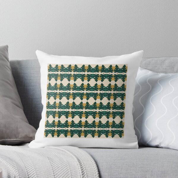 Item preview, Deep Green Tropical Leaf Geometric Pattern designed and sold by wunschelyssa.