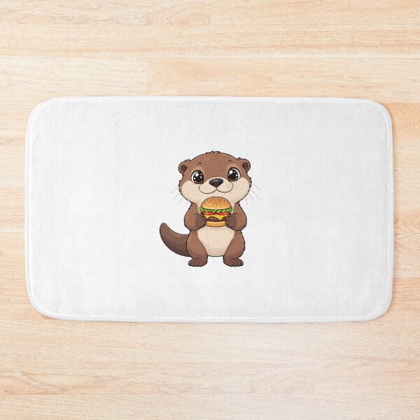 Item preview, Cute Kawaii Otter With Burger designed and sold by Eternalski.