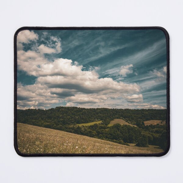 Item preview, Moody Meadow Rolling Hills Cloudy Countryside Landscape Photography designed and sold by wildsilencee.