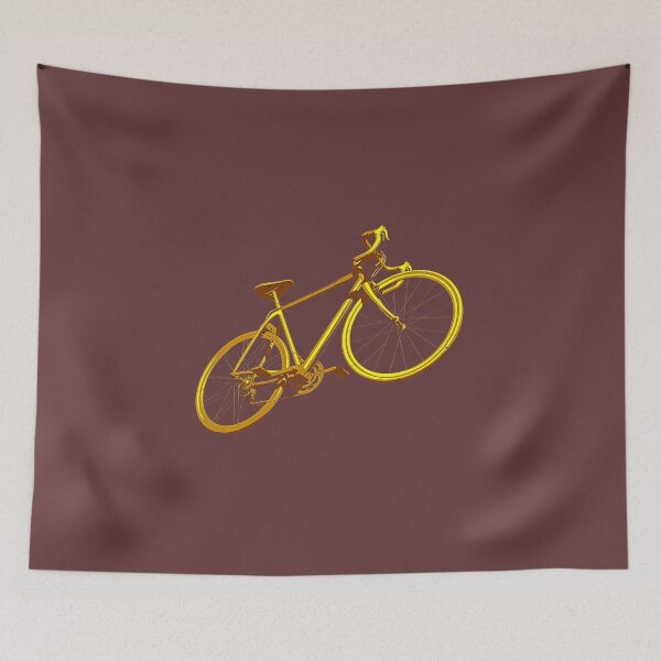 Item preview, Vintage Golden Road Bike Graphic | Minimalist Cycling Silhouette designed and sold by Creatby7030.