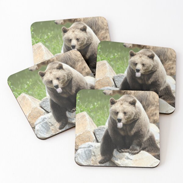 Item preview, Grizzly Bear Tongue Out Wildlife Animal Lover designed and sold by todantilane.