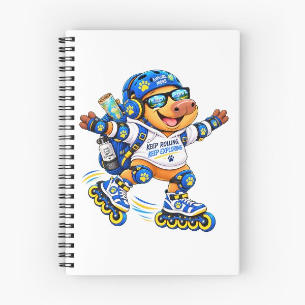 Item preview, Cute Roller Skating Capybara – Keep Rolling Keep Exploring designed and sold by CapybaraTravels.