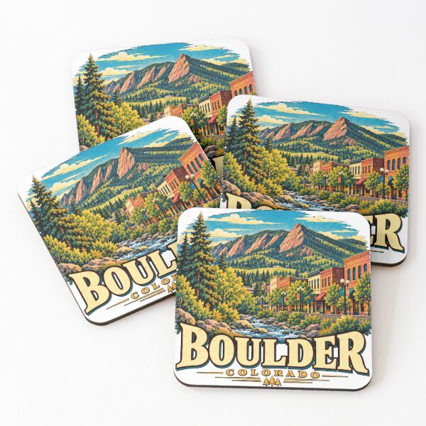 Item preview, Vintage Boulder Colorado Travel Souvenir Landmark Gift designed and sold by MichaeIRellov.