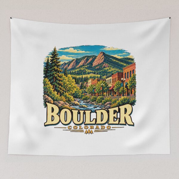Item preview, Vintage Boulder Colorado Travel Souvenir Landmark Gift designed and sold by MichaeIRellov.