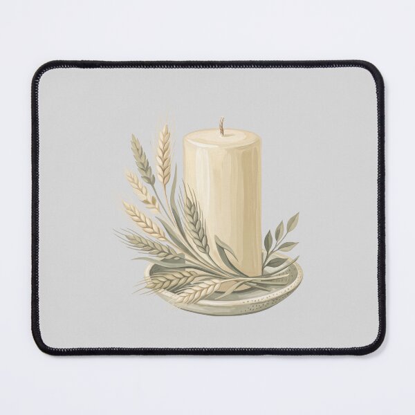 Item preview, Candle and Wheat Botanical Still Life designed and sold by hattie's.