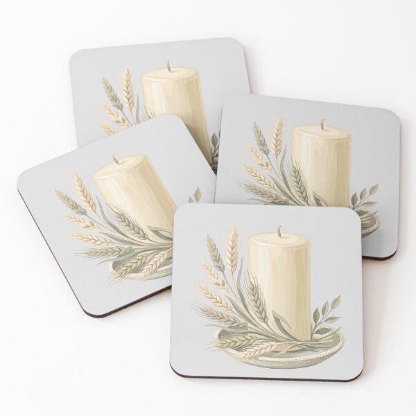 Item preview, Candle and Wheat Botanical Still Life designed and sold by hattie's.