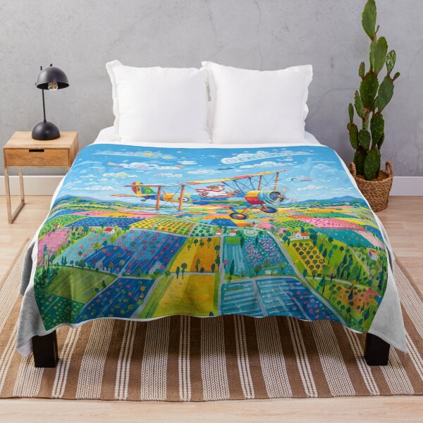 Artikelvorschau, Cute Puppy Flying A Vintage Airplane entworfen und verkauft von Home Decor Art.