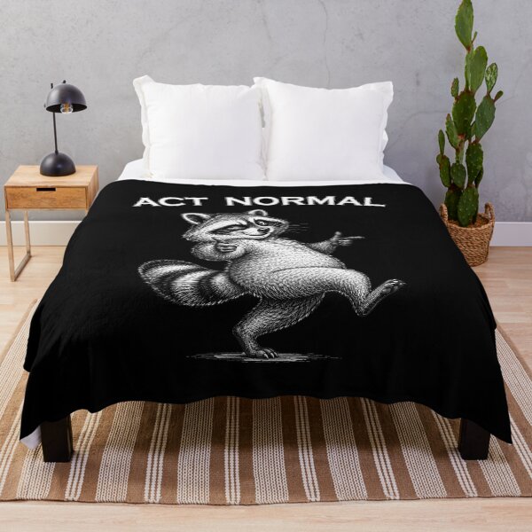 Item preview, Act Normal – Funny Chaotic Raccoon designed and sold by Lichtisign.