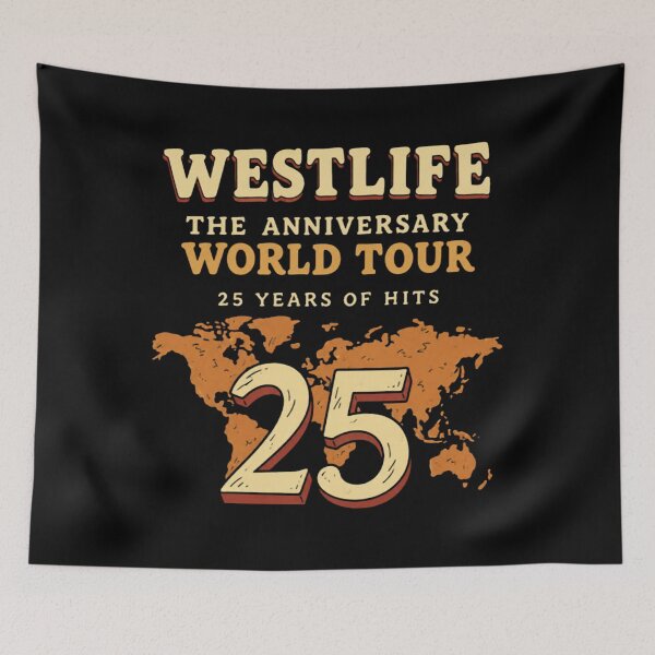 Item preview, Westlife 25 Anniversary Tour, Westlife Front Back Concert, 2026 World Tour, Westlife Fan Gift designed and sold by harnealaz.