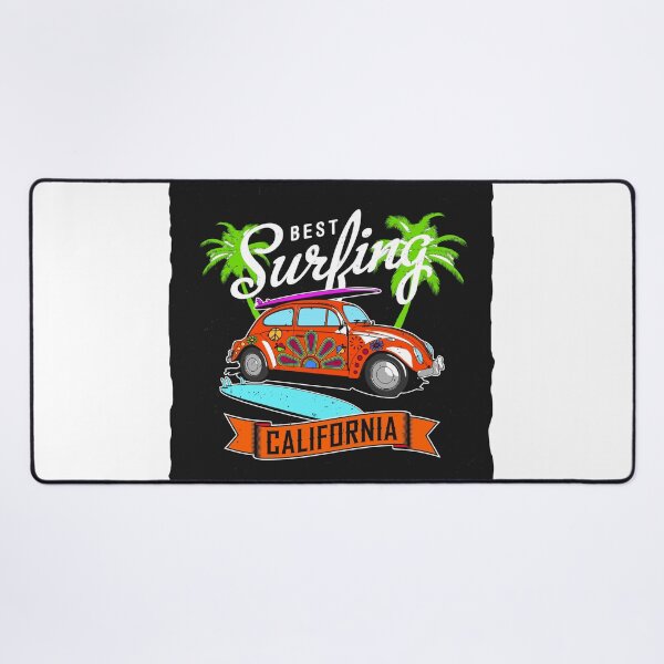Item preview, Retro California Surfing Van Art | 70s Floral Hippie Surf Bug designed and sold by Creatby7030.