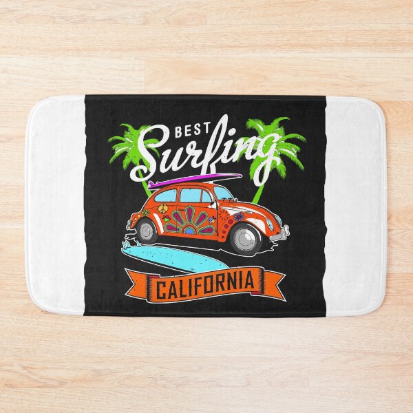 Item preview, Retro California Surfing Van Art | 70s Floral Hippie Surf Bug  designed and sold by Creatby7030.