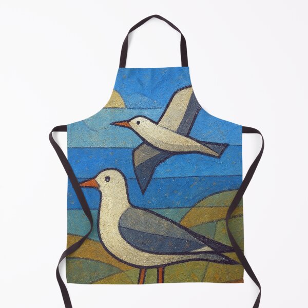 Item preview, Seagulls in nature - a Geometric illustration. designed and sold by GalleryKauffeld.