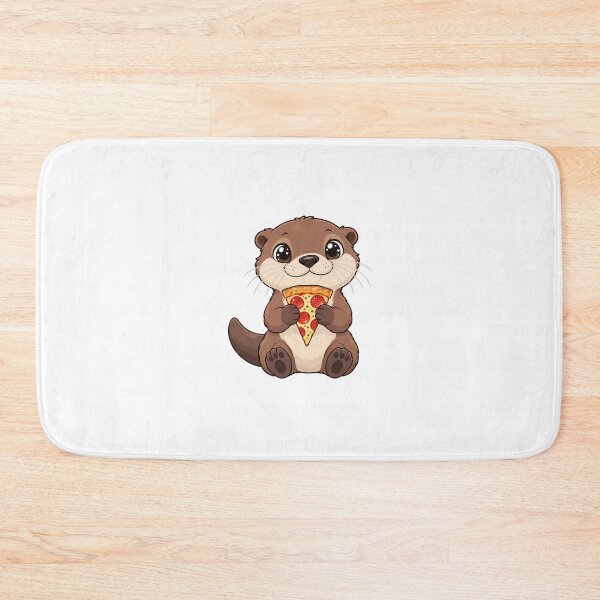 Item preview, Cute Kawaii Otter With Pizza designed and sold by Eternalski.