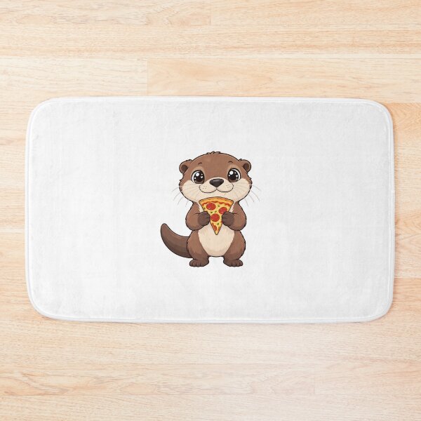 Item preview, Cute Kawaii Otter With Pizza designed and sold by Eternalski.