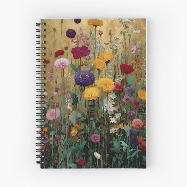 Item preview, Gustav Klimt Flower Garden Vivid Seamless Flowers Vintage Floral Patterns Digital Art Illustration designed and sold by Matt_Smith.