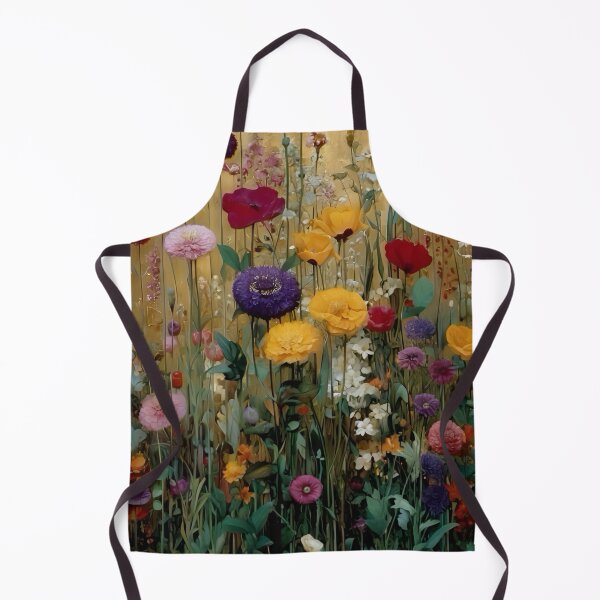 Item preview, Gustav Klimt Flower Garden Vivid Seamless Flowers Vintage Floral Patterns Digital Art Illustration designed and sold by Matt_Smith.
