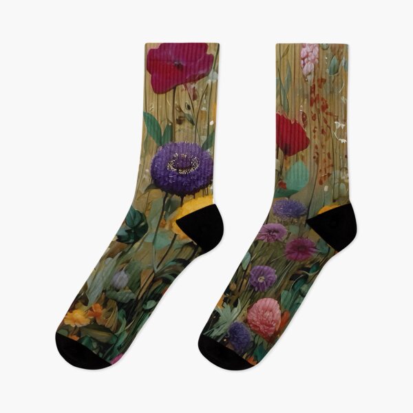 Item preview, Gustav Klimt Flower Garden Vivid Seamless Flowers Vintage Floral Patterns Digital Art Illustration designed and sold by Matt_Smith.