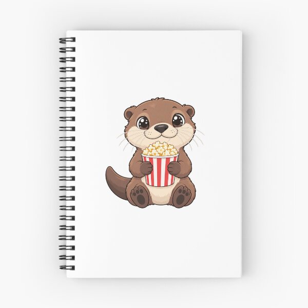 Item preview, Cute Kawaii Otter With Popcorn designed and sold by Eternalski.