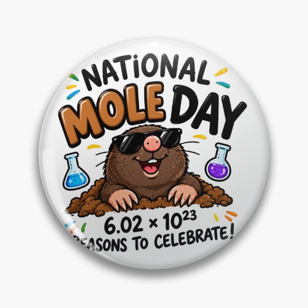 Item preview, National Mole Day designed and sold by ryanapples2.
