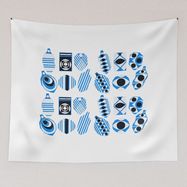 Item preview, THEBROCCO – Ice Blue Textile Pattern designed and sold by SamuraiSixCoin.