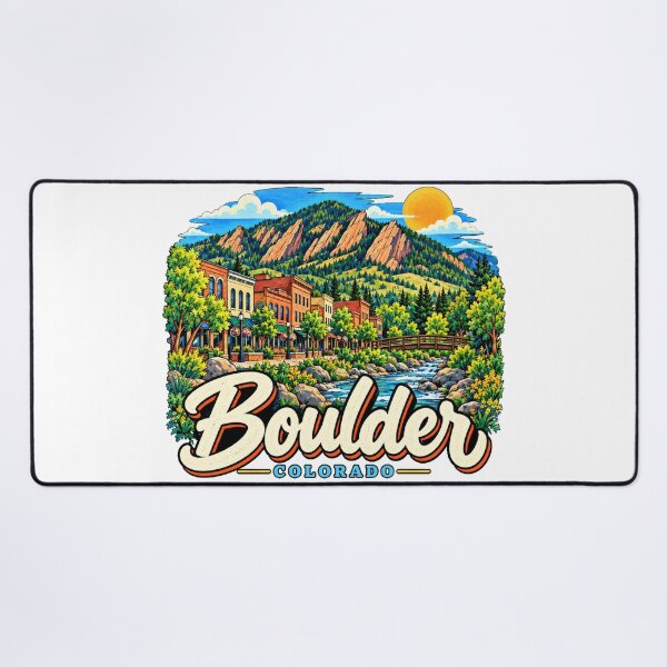 Item preview, Hand Drawn Boulder Colorado Travel Souvenir Landmark Gift designed and sold by MichaeIRellov.