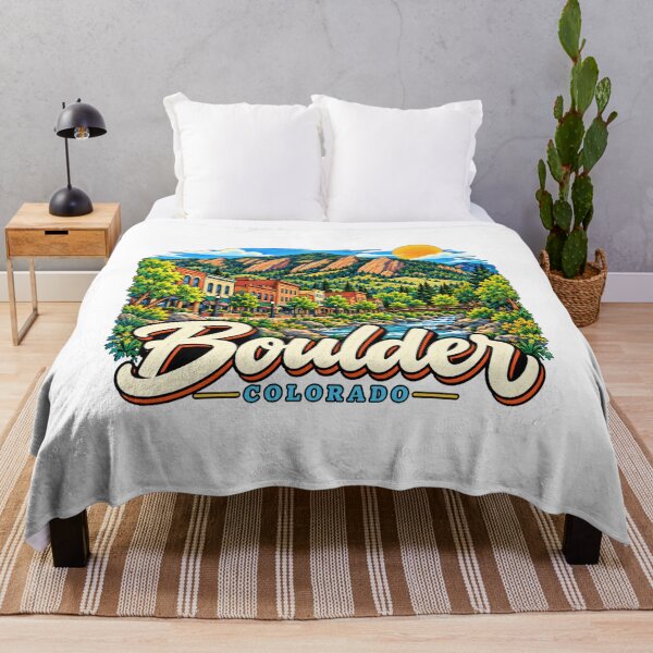 Item preview, Hand Drawn Boulder Colorado Travel Souvenir Landmark Gift designed and sold by MichaeIRellov.