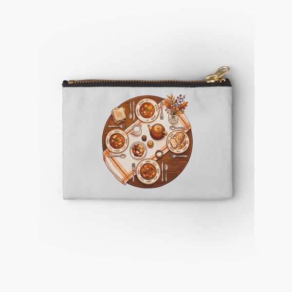 Item preview, Cozy Autumn Harvest Dinner Table Illustration designed and sold by hattie's.