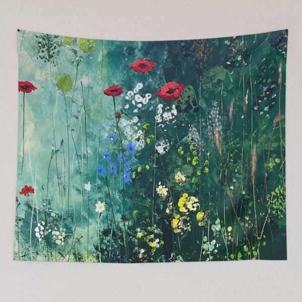 Item preview, Gustav Klimt Flower Garden Vivid Seamless Flowers Vintage Floral Patterns Digital Art Illustration designed and sold by Matt_Smith.