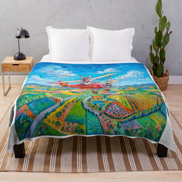 Item preview, Cute Donkey Flying A Vintage Airplane designed and sold by Home Decor Art.