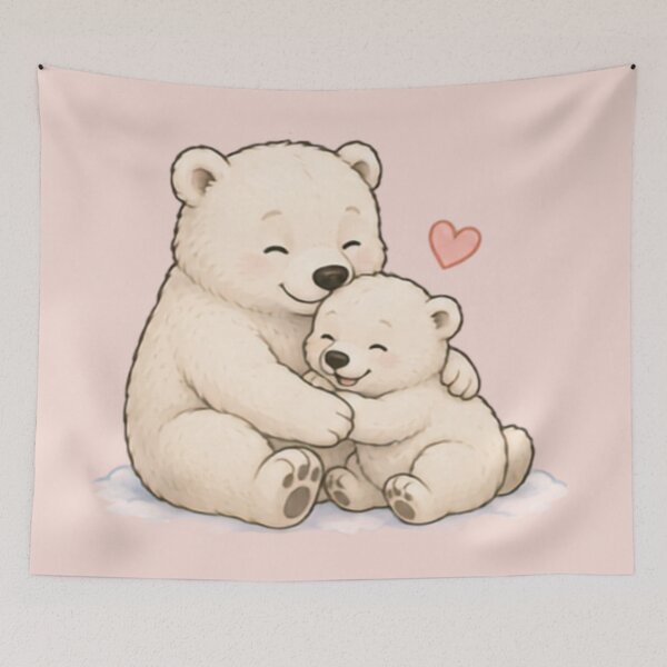 Item preview, Mumma & Baby Polar Bear designed and sold by MellowMunchkins.