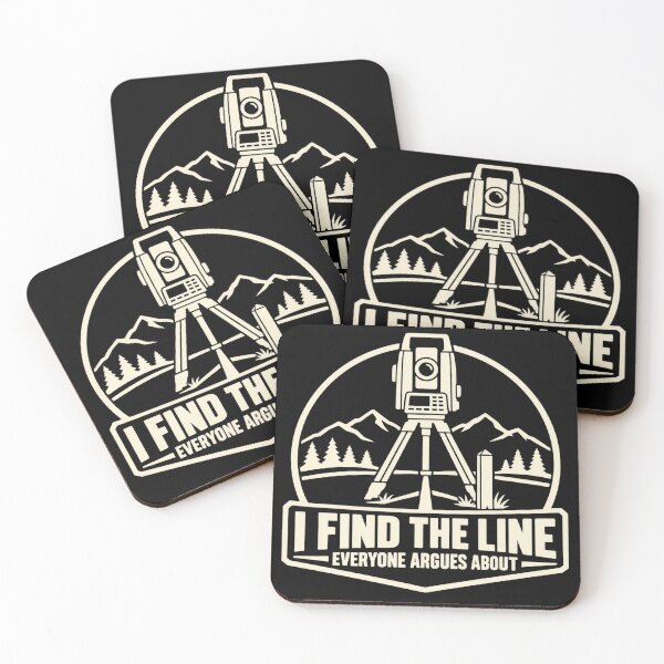 Item preview, I Find The Line Everyone Argues About Land Surveyor Humor designed and sold by DreamLayerStudio.