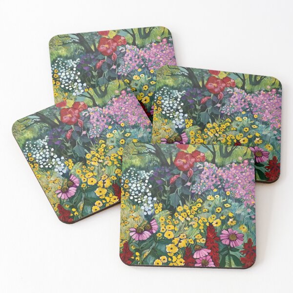 Item preview, Gustav Klimt Flower Garden Vivid Seamless Flowers Vintage Floral Patterns Digital Art Illustration designed and sold by Matt_Smith.