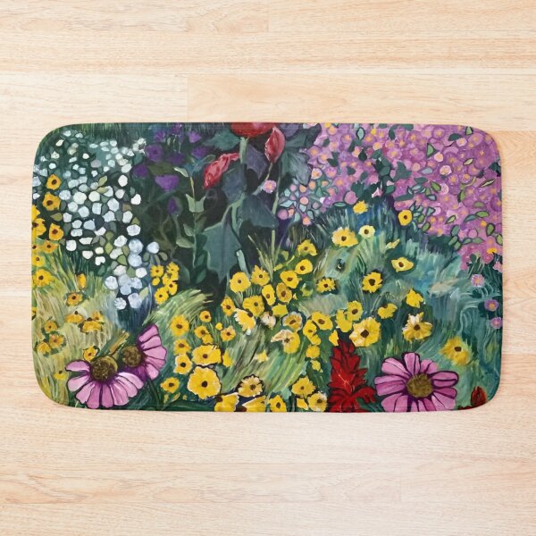 Item preview, Gustav Klimt Flower Garden Vivid Seamless Flowers Vintage Floral Patterns Digital Art Illustration designed and sold by Matt_Smith.