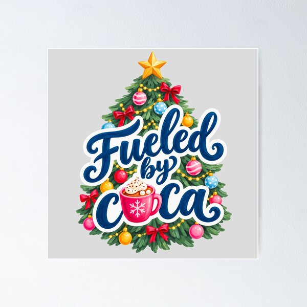 Item preview, Fueled by Cocoa Christmas Tree Design designed and sold by hattie's.