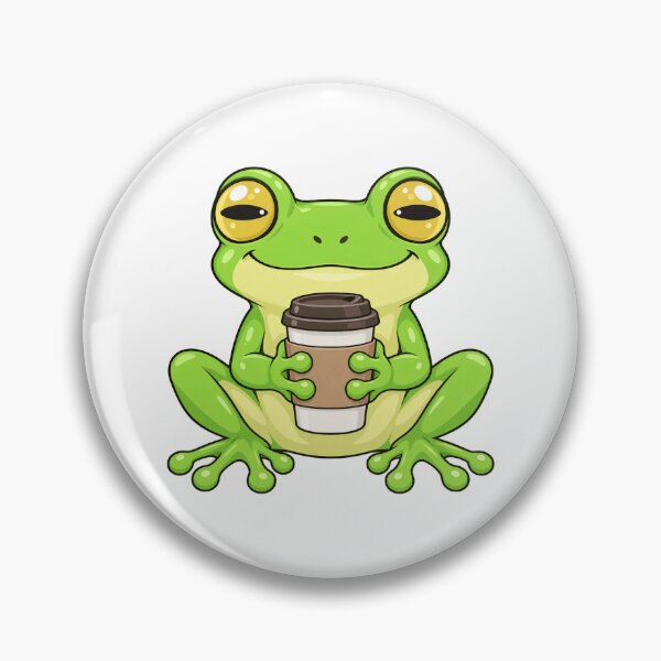 Item preview, Cute Kawaii Frog With Coffee designed and sold by Eternalski.