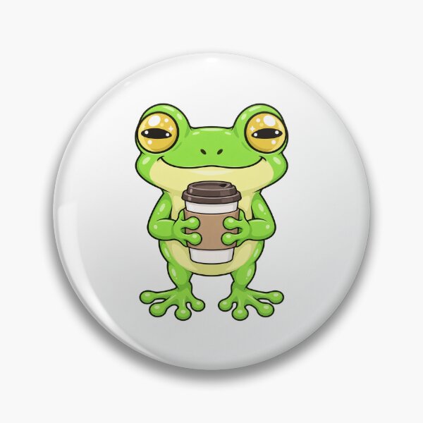 Item preview, Cute Kawaii Frog With Coffee designed and sold by Eternalski.