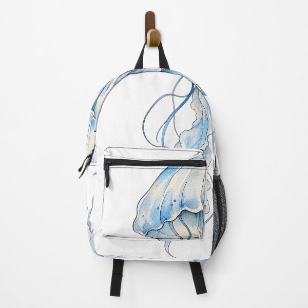 Item preview, Translucent Watercolor Jellyfish Drifting in Sky Blue designed and sold by Jessie's Palette.