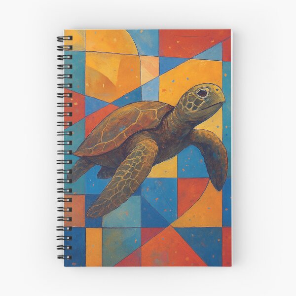 Item preview, A swimming Turtle - a Geometric illustration. designed and sold by GalleryKauffeld.
